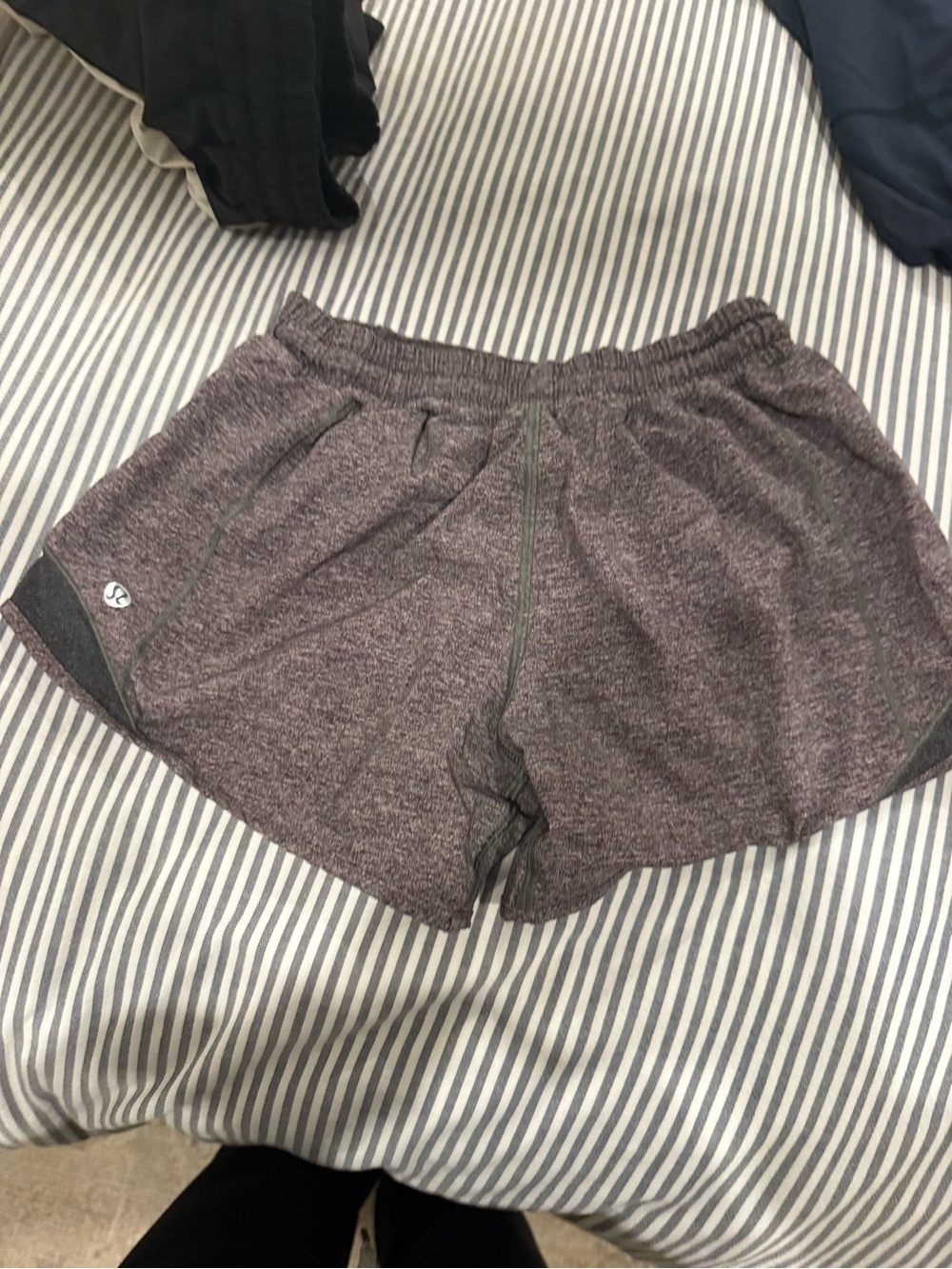 lululemon athletica Heathered Plum Athletic Shorts